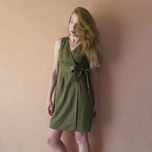 Banana Republic Olive Wrap Dress